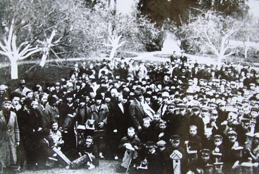 Paukščių diena Fredoje su studentais, 1922m.