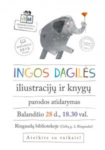 Ingos Dagilės iliustracijų ir knygų paroda